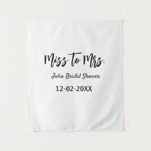 Tapete De Parede Chuva de presentes de Miss para Mrs elegante simpl