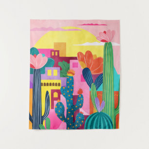 Tapete De Parede Cidade de Cactus
