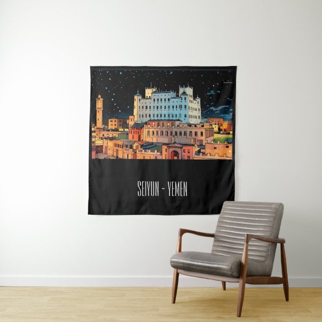 Tapete De Parede Cidade Seiyun - Iêmen (In Situ)