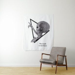 Tapete De Parede Cinza, a verdade está lá fora