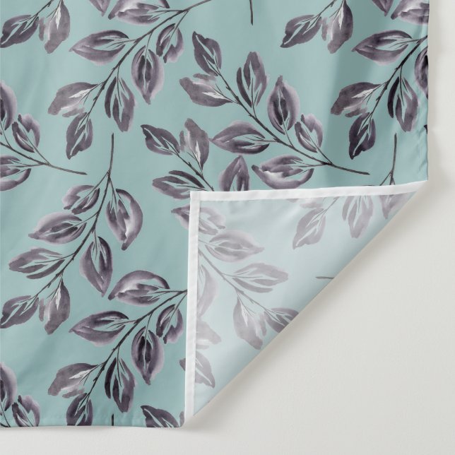 Tapete De Parede Cinza de aquarela, galhos pretos em tartaruga (Detalhe)