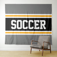Cinza desportiva SOCCER Negras Amarelas