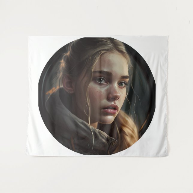 Tapete De Parede Circle girl (Frente (Horizontal))