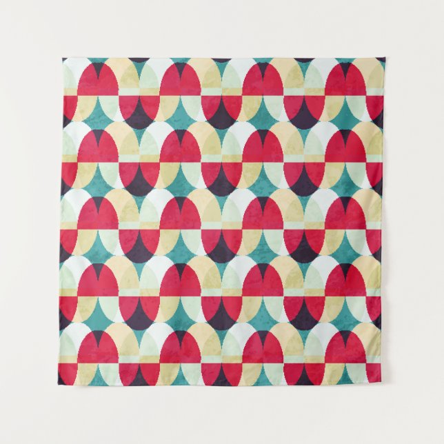 Tapete De Parede Círculo vítreo, padrão abstrato sem costura. (Frente)