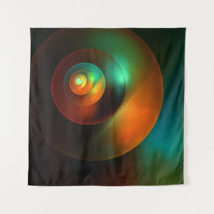 Tapete De Parede Círculos Coloridos Padrão Moderno de Arte Abstrato