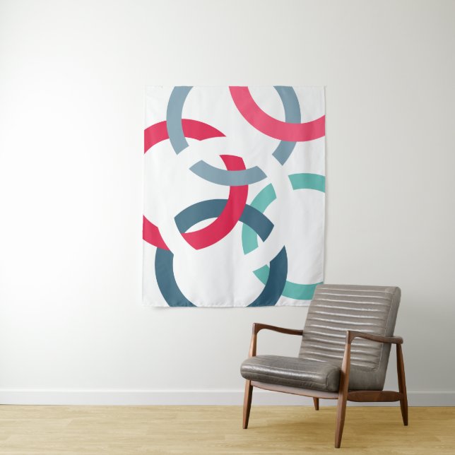 Tapete De Parede Círculos ligados (In Situ)