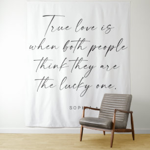 Tapete De Parede Citação de Amor Verdadeiro Decoração de Fundo de C
