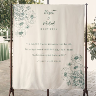 Tapete De Parede Citação Floral Moderna e Minimalista do Plano de C