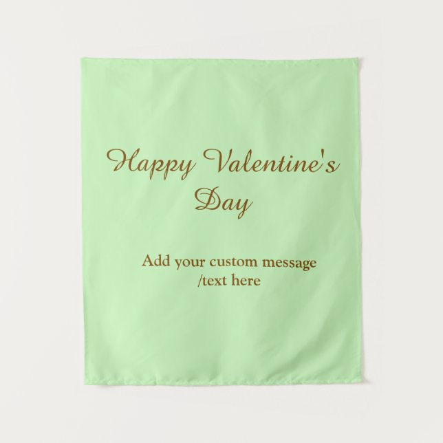 Tapete De Parede Citrus green brown happy Valentine's day simple  (Frente)