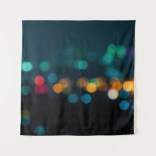 Tapete De Parede City night light blur bokeh, defocused backgrounda