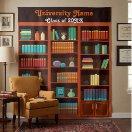 Tapete De Parede Class of 20XX University Library Photo Backdrop