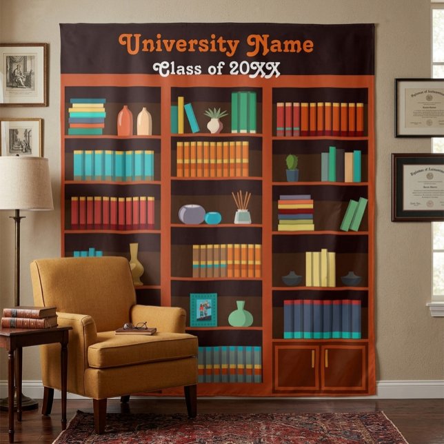 Tapete De Parede Class of 20XX University Library Photo Backdrop (Criador carregado)