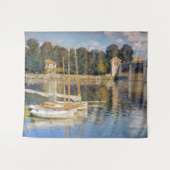 Tapete De Parede Claude Monet - A Ponte Argenteuil (Frente (Horizontal))