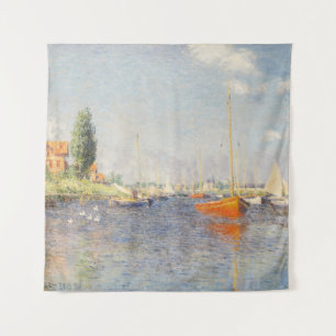 Tapete De Parede Claude Monet. Barcos Vermelhos, Argenteuil