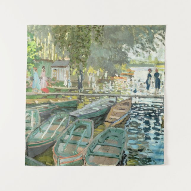 Tapete De Parede Claude Monet. Bathers em La Grenouillère (Frente)