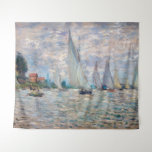 Tapete De Parede Claude Monet - Boats Regatta na Argentina<br><div class="desc">The Boats Regatta at Argenteuil / Regate a Argenteuil - Claude Monet,  Oil on Canvas,  1874</div>