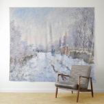 Tapete De Parede Claude Monet - Cena de Neve na Argentina<br><div class="desc">Cena de Neve na Argentina / Rue sous la neige,  Argenteuil - Claude Monet,  1875</div>