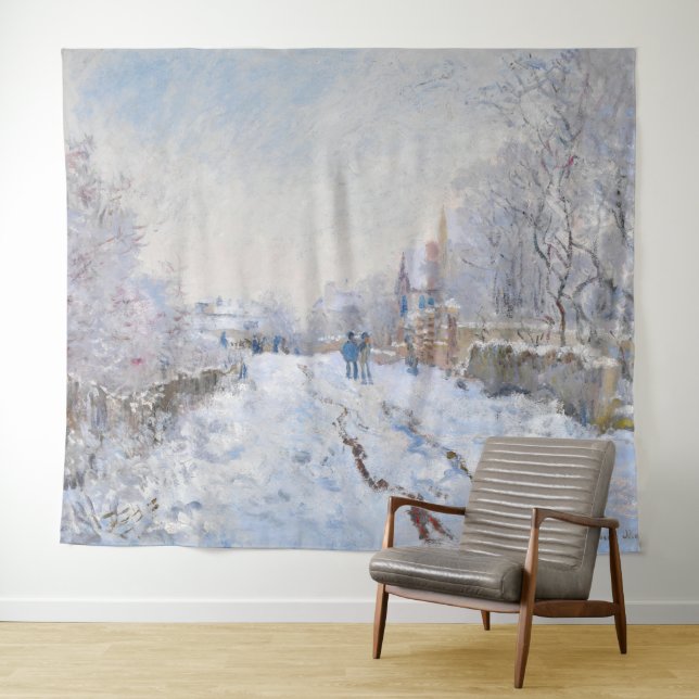 Tapete De Parede Claude Monet - Cena de Neve na Argentina (In Situ (Horizontal))