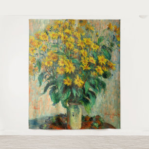 Tapete De Parede Claude Monet - Flores de Alcachofra de Jerusalém