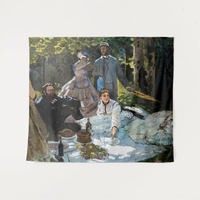 Tapete De Parede Claude Monet - Luncheon sobre a grama, Painel da D (Frente (Horizontal))