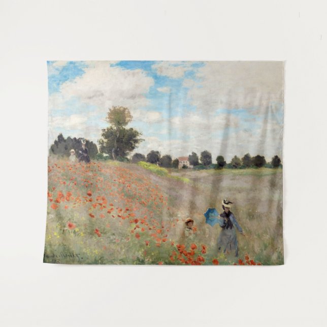 Tapete De Parede Claude Monet - Poppy Field (Frente (Horizontal))