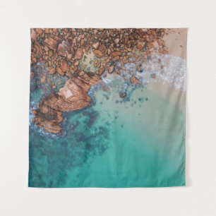 Tapete De Parede Clear blue sea and rocks