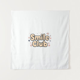 Tapete De Parede Clube do Sorriso Arte Pastel Kawaii