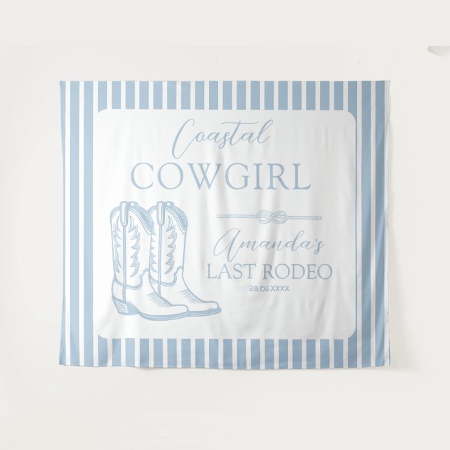 Tapete De Parede Coasteira Cowgirl Boots Festa de solteira Ocidenta (Frente (Horizontal))