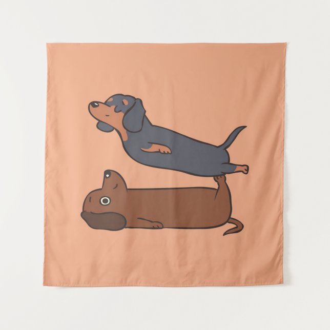 Tapete De Parede cobertor Dachshund|Dachshund Mama Funny|Dachshund (Frente)