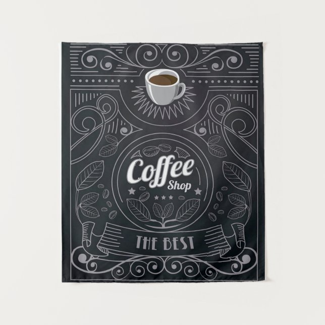 Tapete De Parede Cobertor de Café (Frente)