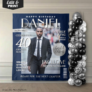 Tapete De Parede Cobrir da revista personalizada Elegante Birthday