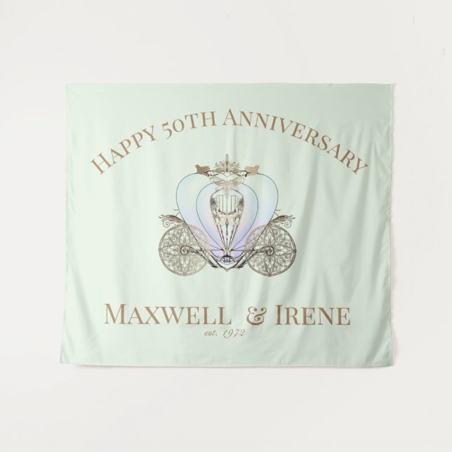 Tapete De Parede Coche de Fadas em Verde Claro (Frente (Horizontal))