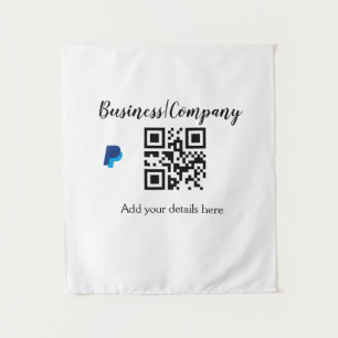 Tapete De Parede Código de barras QR add name do site da empresa co