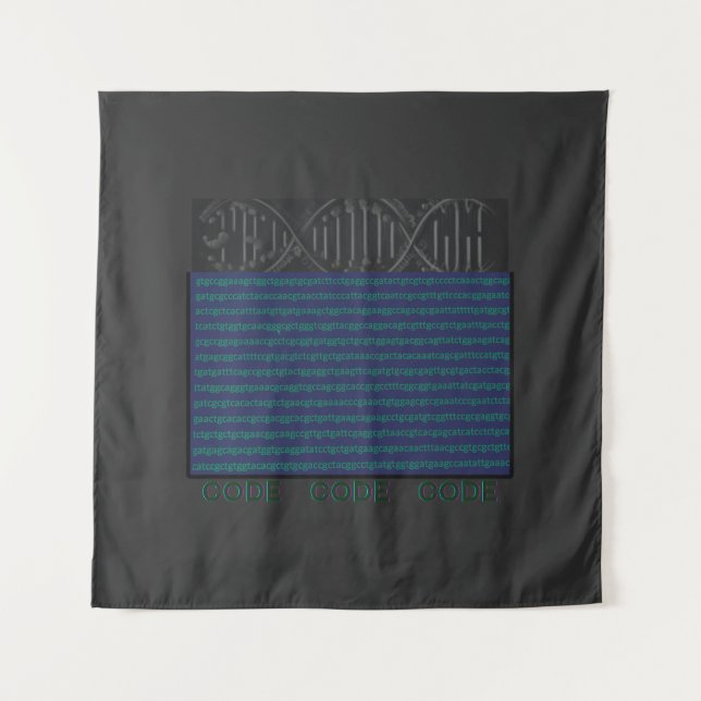 Tapete De Parede código dna, engenharia genética, dna helix (Frente)