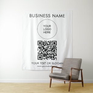 Tapete De Parede Código QR de texto de logotipo de festa de seminár