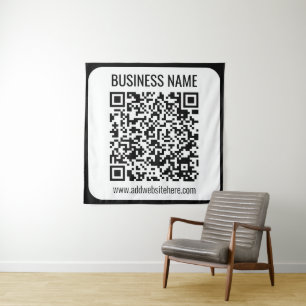 Tapete De Parede Código QR Instantâneo (insira a URL do seu site pa
