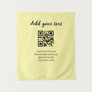Tapete De Parede código QR personalizado simples adicione o texto d