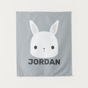 Tapete De Parede Coelho Bonito com Nome Personalizado