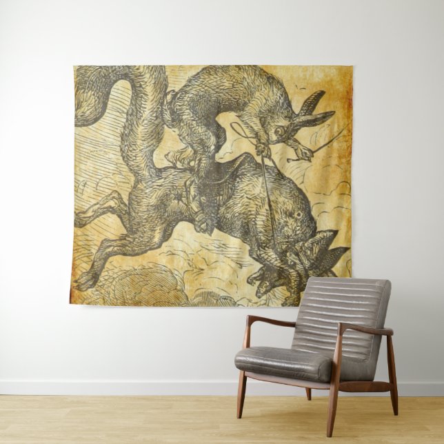 Tapete De Parede coelho do brer e a raposa (In Situ (Horizontal))