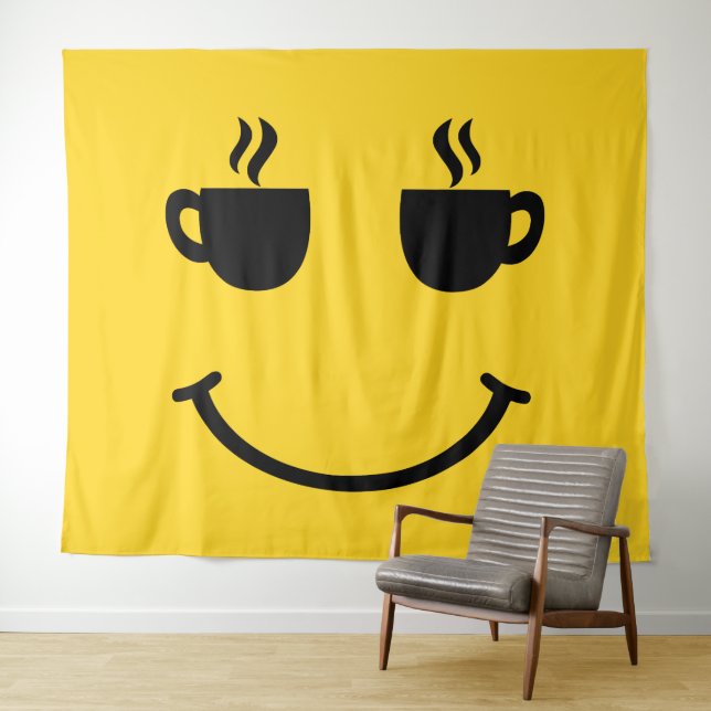 Tapete De Parede Coffee Cup Smile (In Situ (Horizontal))