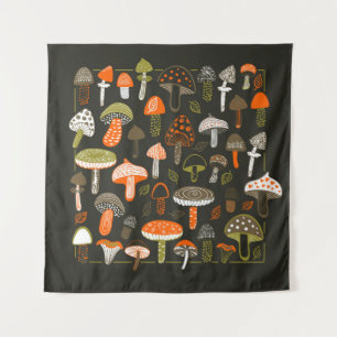 Tapete De Parede Cogumelos Coloridos: Coleção de Fadas