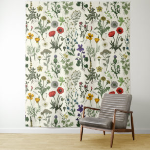 Tapete De Parede Colagem de flores silvestres