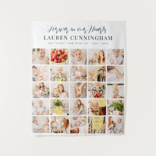 Tapete De Parede Colagem de Fotografias Simples e Moderna Memorial 