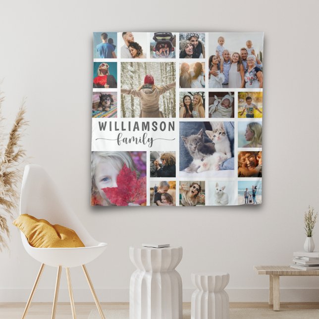 Tapete De Parede Colagem de Fotos 21 do Nome da Família Moderna (Criador carregado)