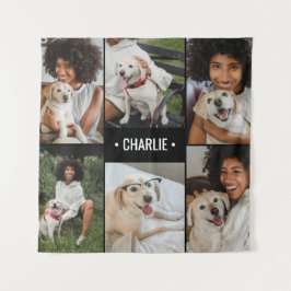 Tapete De Parede Colagem de Fotos de Cachorro Personalizada