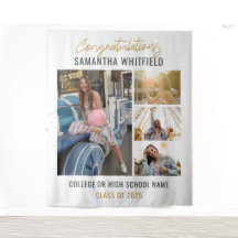 Colagem de Fotos de Formatura Moderno Fundo de For