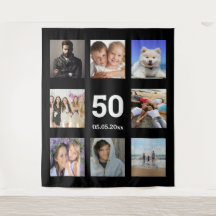 Colagem de fotos personalizadas para festa de aniv