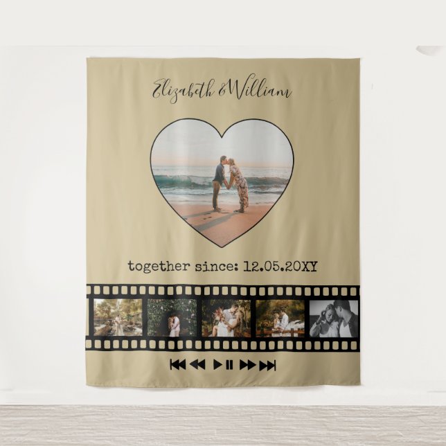 Tapete De Parede Colagem de Seis Fotos de Filme Inspiração Fundo de (Frente)