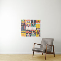 Colagem simbólica africana da arte