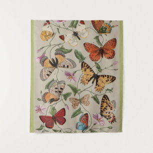 Tapete De Parede Coleção de Desenhos de Mariposa Borboleta Natureza